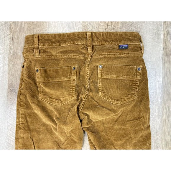 Patagonia Fitted Corduroy Low Rise Skinny Pants Womens 27x29.5 Brown Organic EUC - Picture 4 of 8